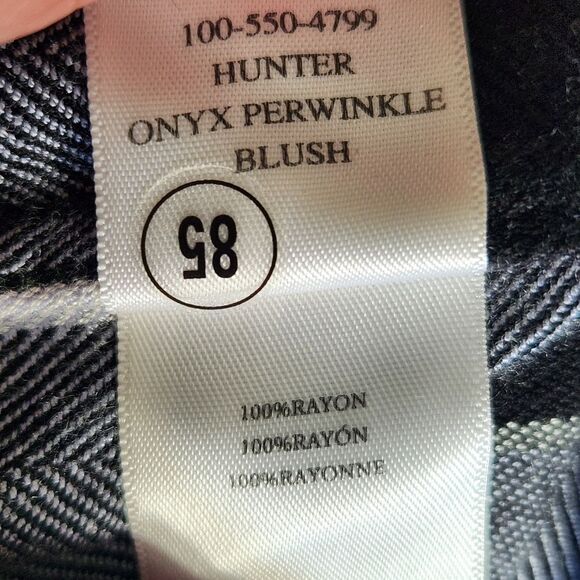 Rails Plaid Blouse Womens Size Small Hunter Onyx Periwinkle Blush soft - Picture 9 of 14